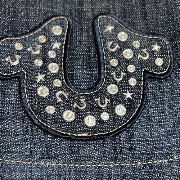 True Religion Denim and Tan Crossbody Bag - Picture 5 of 9